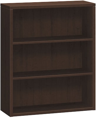 HON 10500 Series Bookcase, 3 Shelves, 36W, Mocha Finish (HON105533MOMO)