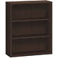 HON 10500 Series Bookcase, 3 Shelves, 36"W, Mocha Finish (HON105533MOMO)