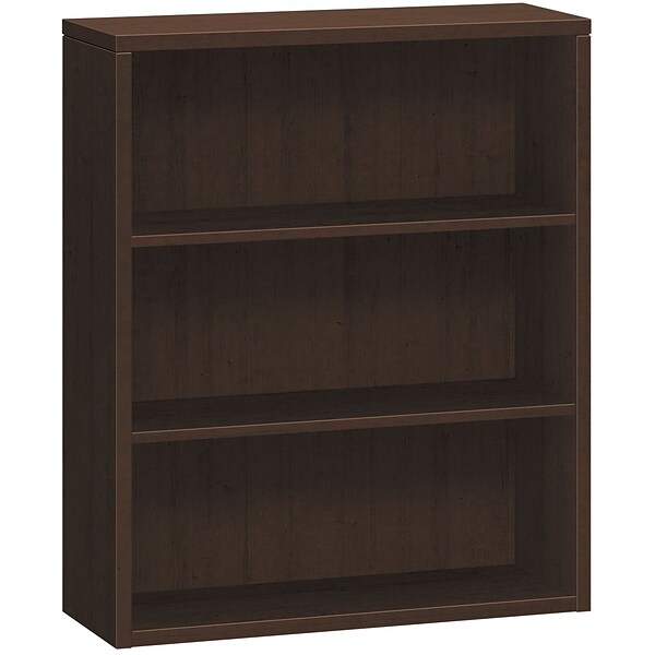 HON 10500 Series Bookcase, 3 Shelves, 36W, Mocha Finish (HON105533MOMO)