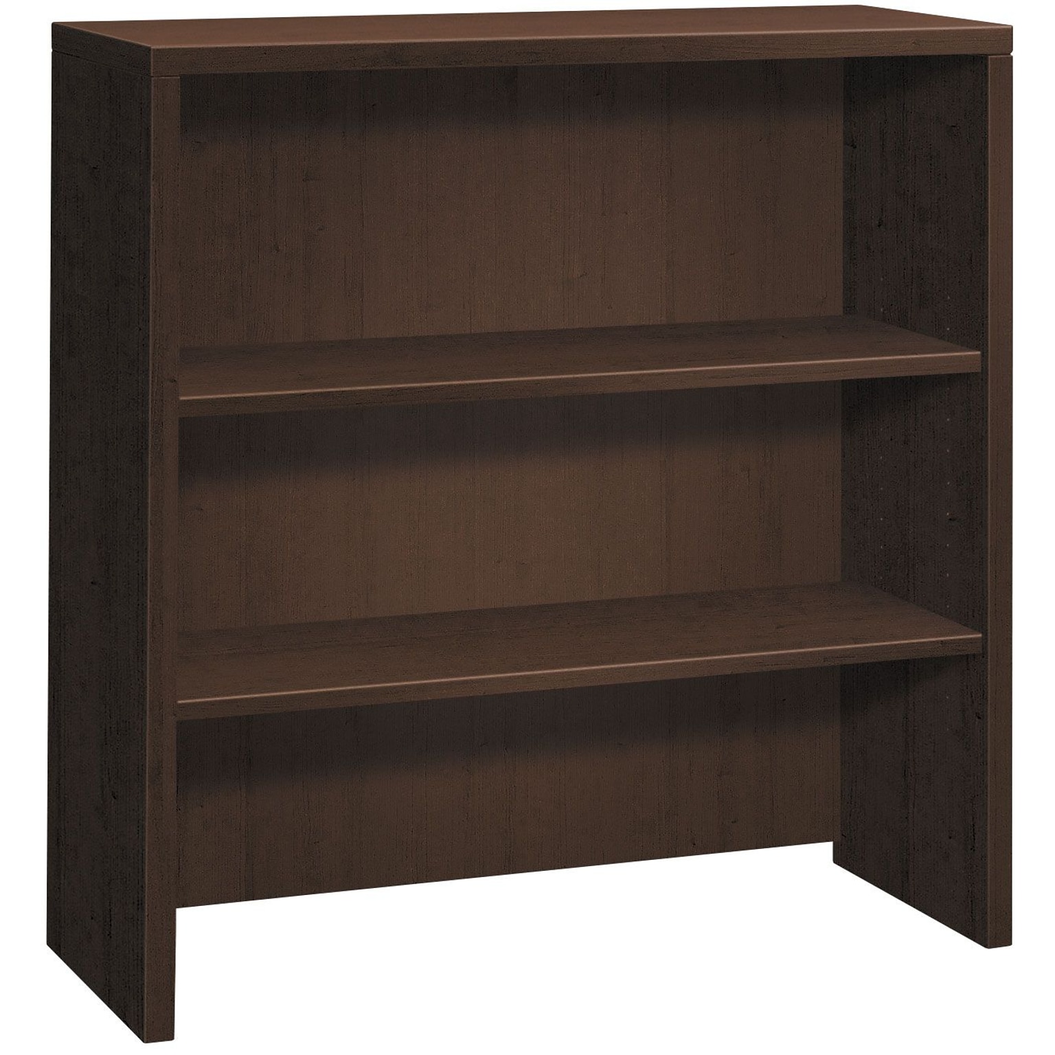 HON 10500 Series 2 Shelves 37-1/8H Bookcase Hutch, Mocha Finish (HON105292MOMO)