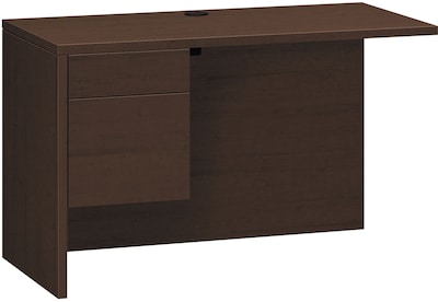 HON 10500 Series Return, 1 Box/1 File Drawer, 48W, Mocha Finish