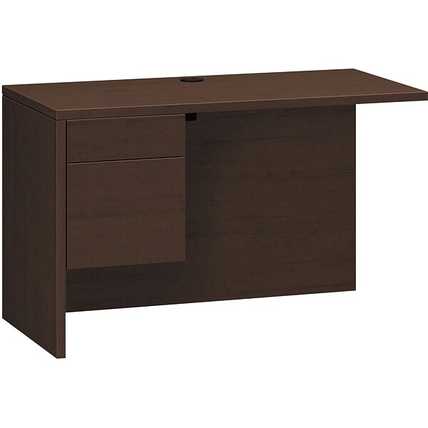 HON 10500 Series Return, 1 Box/1 File Drawer, 48W, Mocha Finish