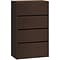 HON 10500 Series 4 Drawer Lateral File Cabinet, Mocha Finish, 36W (HON10516MOMO)