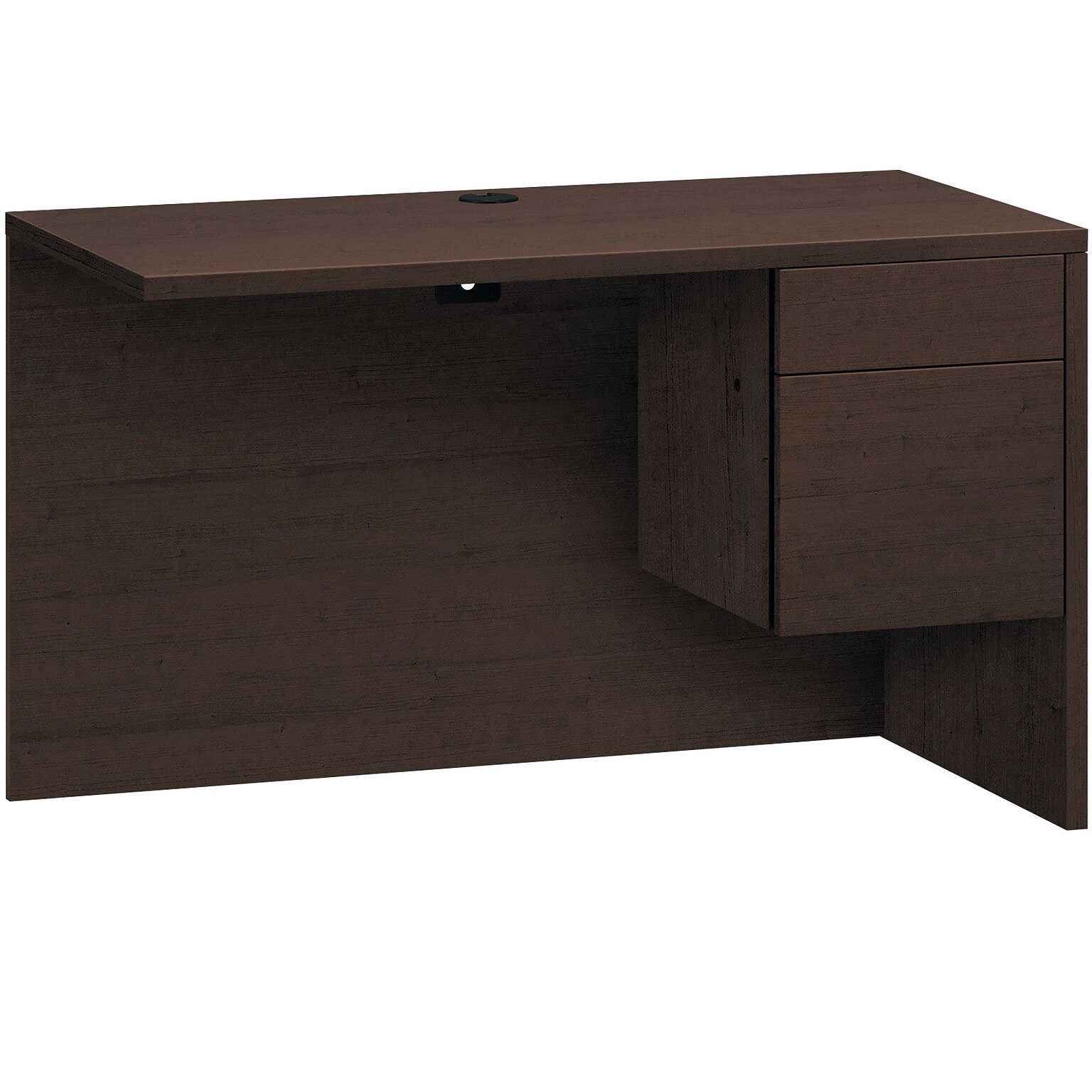 HON 10500 Series Return, 1 Box/1 File Drawer, 48W, Mocha