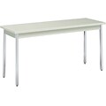 HON Utility Table, 60W x 20D, Loft Laminate, Loft Finish, Chrome Leg Finish