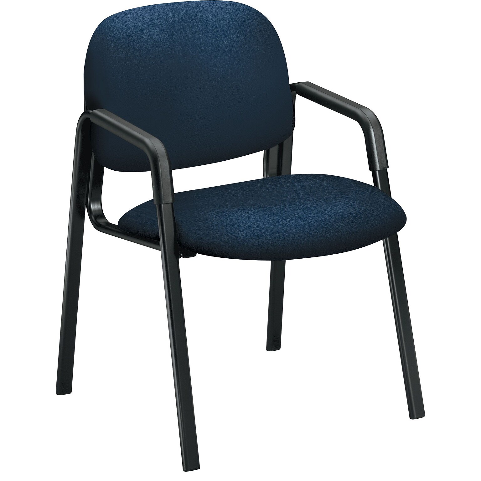 HON Solutions Seating Guest Chair, Fixed Arms, Navy Fabric (HON4003CU98T)