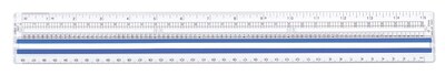 Staples Data Processing Magnifying Plastic Ruler 15 (51903)