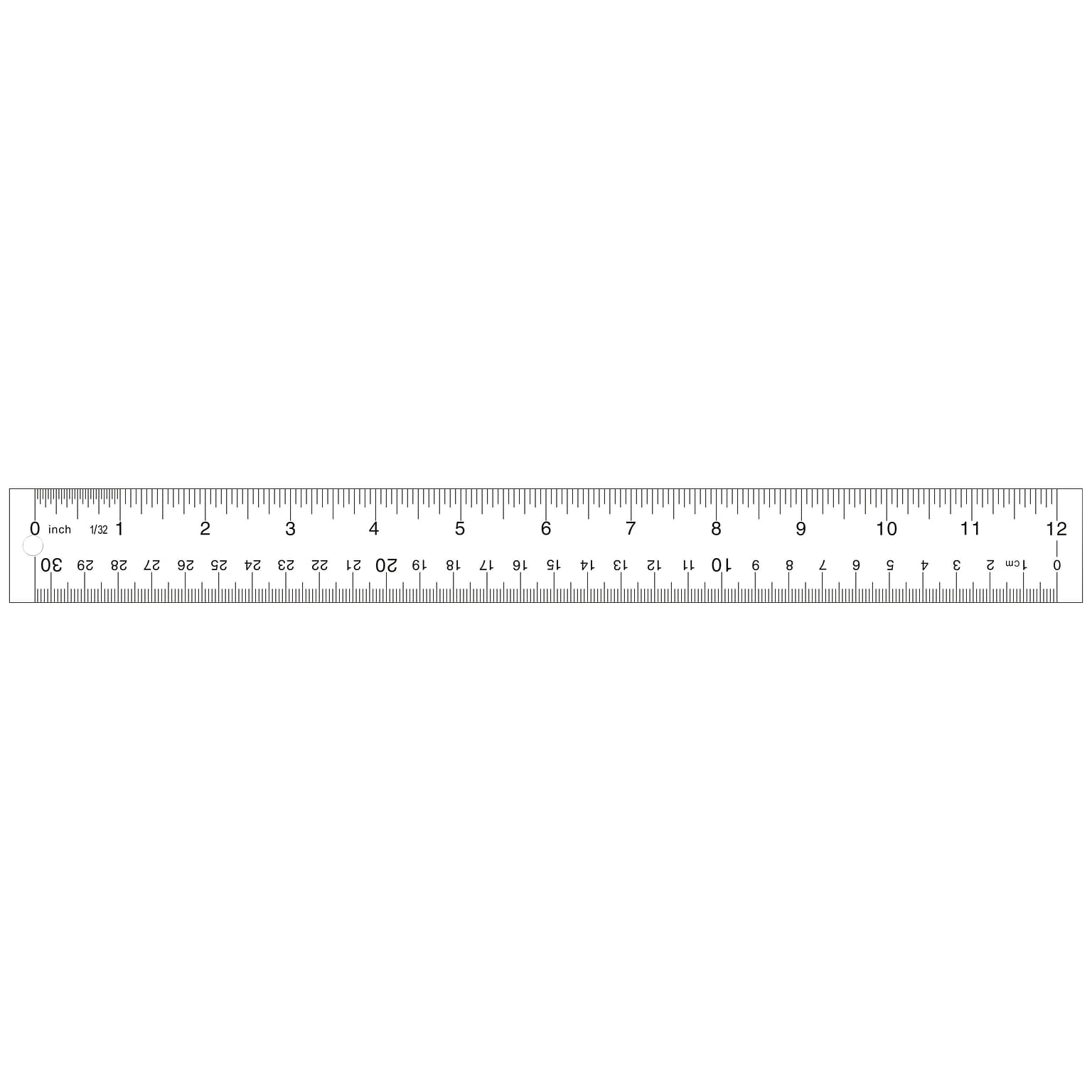 Staples Acrylic Ruler 12 Clear (51882)