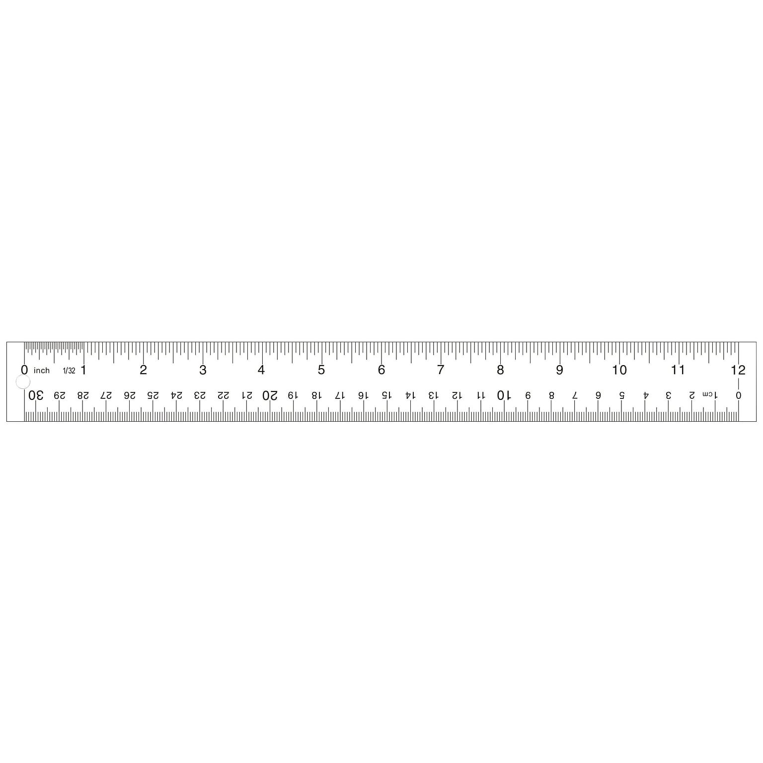 Staples Acrylic Ruler 12 Clear (51882)