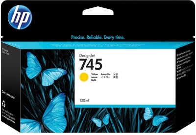 HP 745 Yellow Standard Yield DesignJet Ink Cartridge (F9J96A)