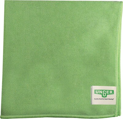 Unger Wipe, Micro Fiber, Heavy Duty, 10/PK, Green