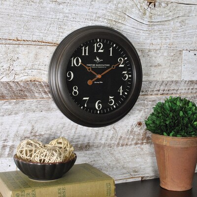 FirsTime® 8.5" Black Onyx Wall Clock