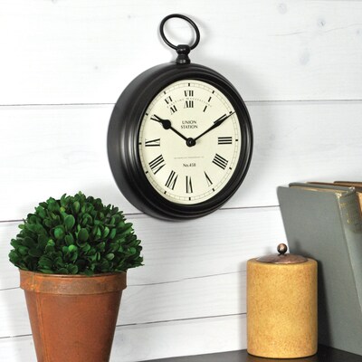 FirsTime® 7" by 9" Station Pocket Tabletop Clock
