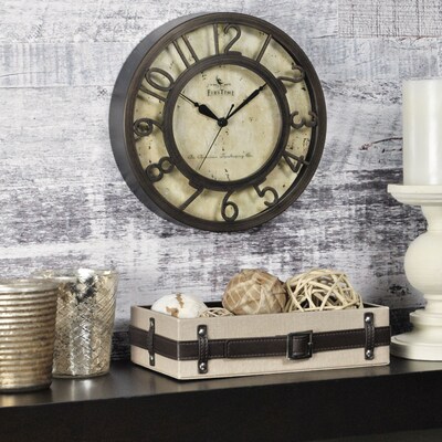 FirsTime® 8" Raised Number Wall Clock