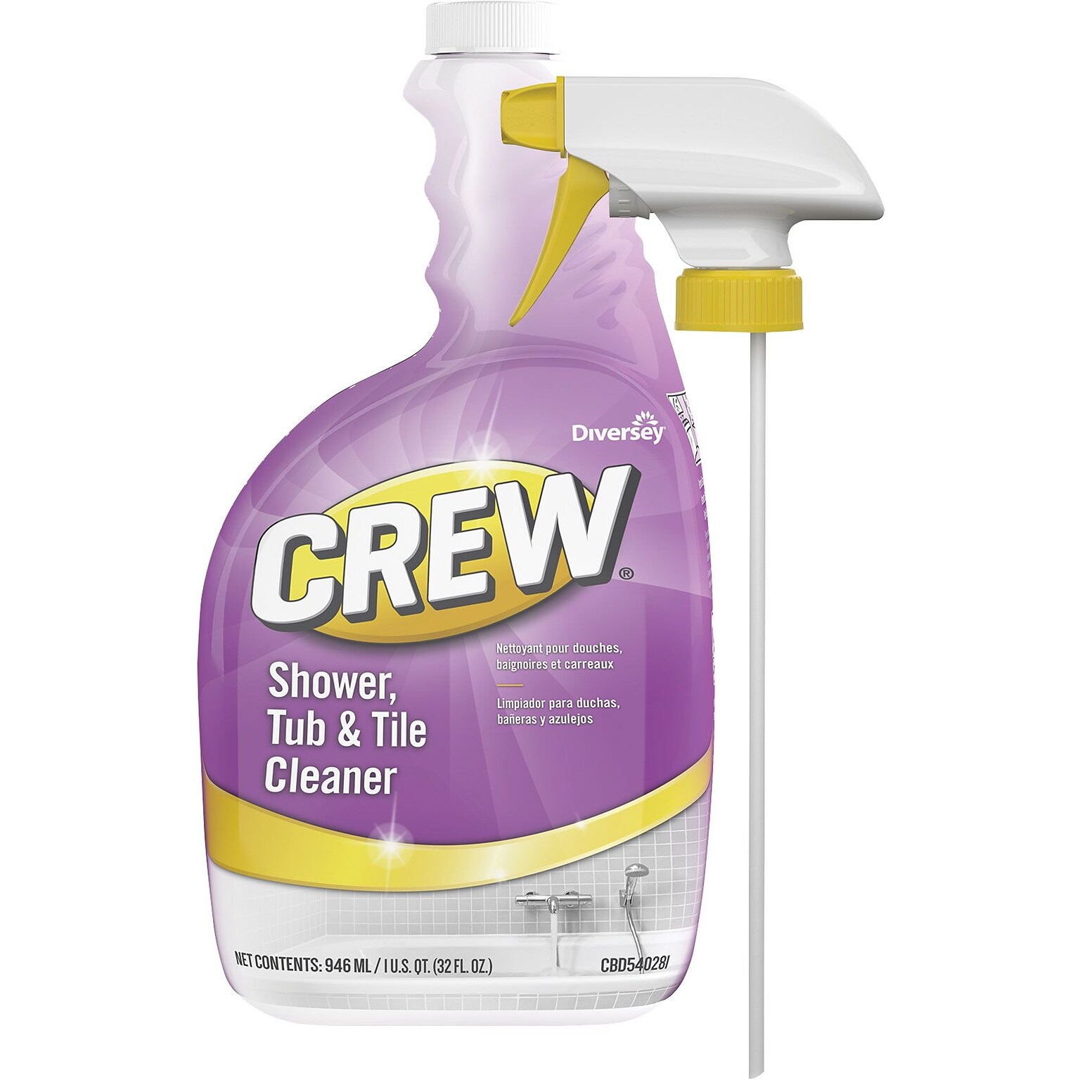 Crew® Shower, Tub & Tile Cleaner, 32 Oz. Spray Bottle (CBD540281)