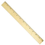 Staples  Beveled Wood Ruler 12 (51881)