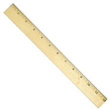 Staples  Beveled Wood Ruler 12 (51881)