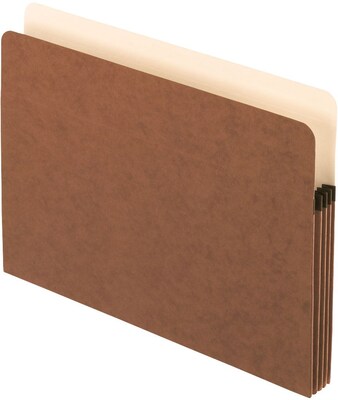 Pendaflex File Pockets, Letter Size, 3.5 Expansion, Redrope, 25/Box (ESS1524EOX)