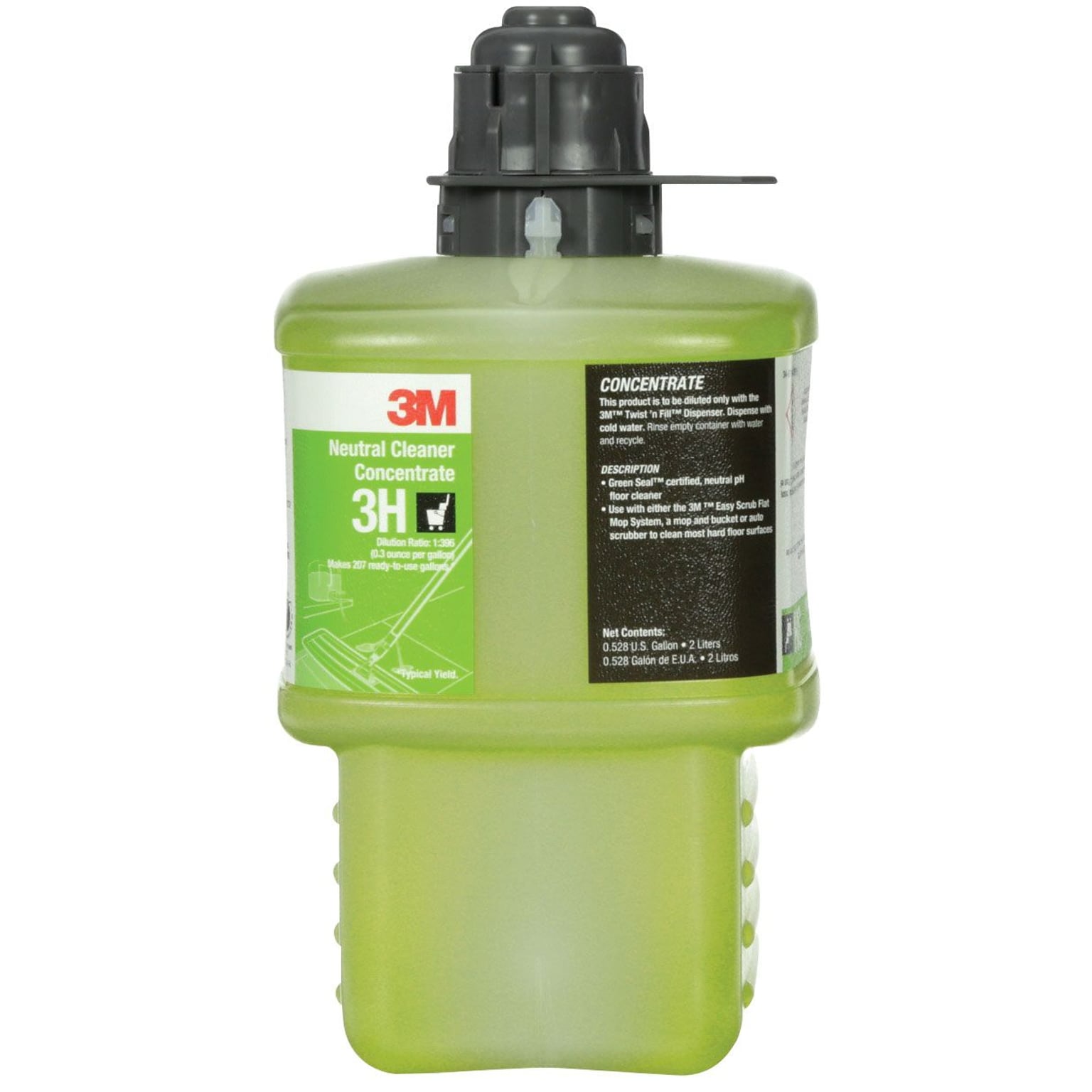 3M Twist N Fill Neutral Cleaner Concentrate, 2 Liter, 6/Case (3H)