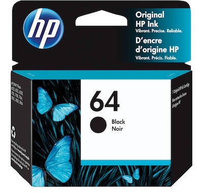 HP 64 Black Standard Yield Ink Cartridge (N9J90AN)