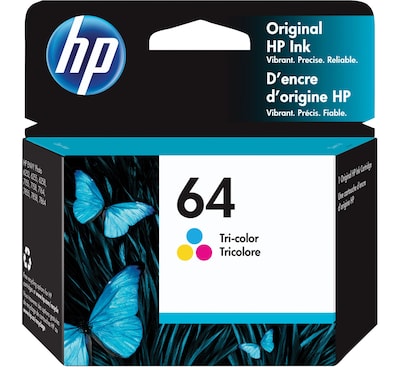 HP 64 Tri-Color Standard Yield Ink Cartridge (N9J89AN)