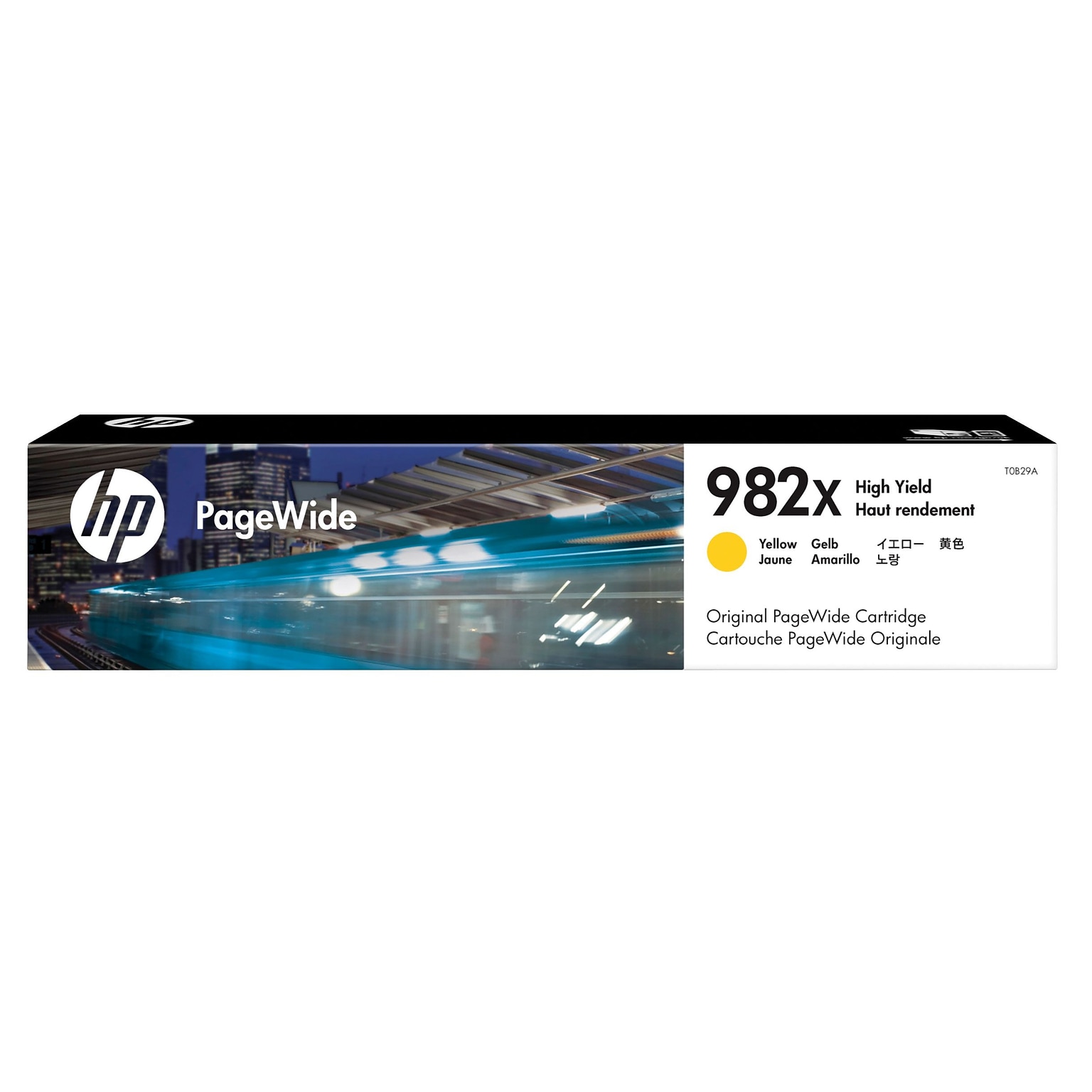 HP 982X Yellow High Yield Ink Cartridge, Prints Up to 16,000 Pages (T0B29A)