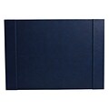 Staples® Desk Pad, Faux Leather, Blue