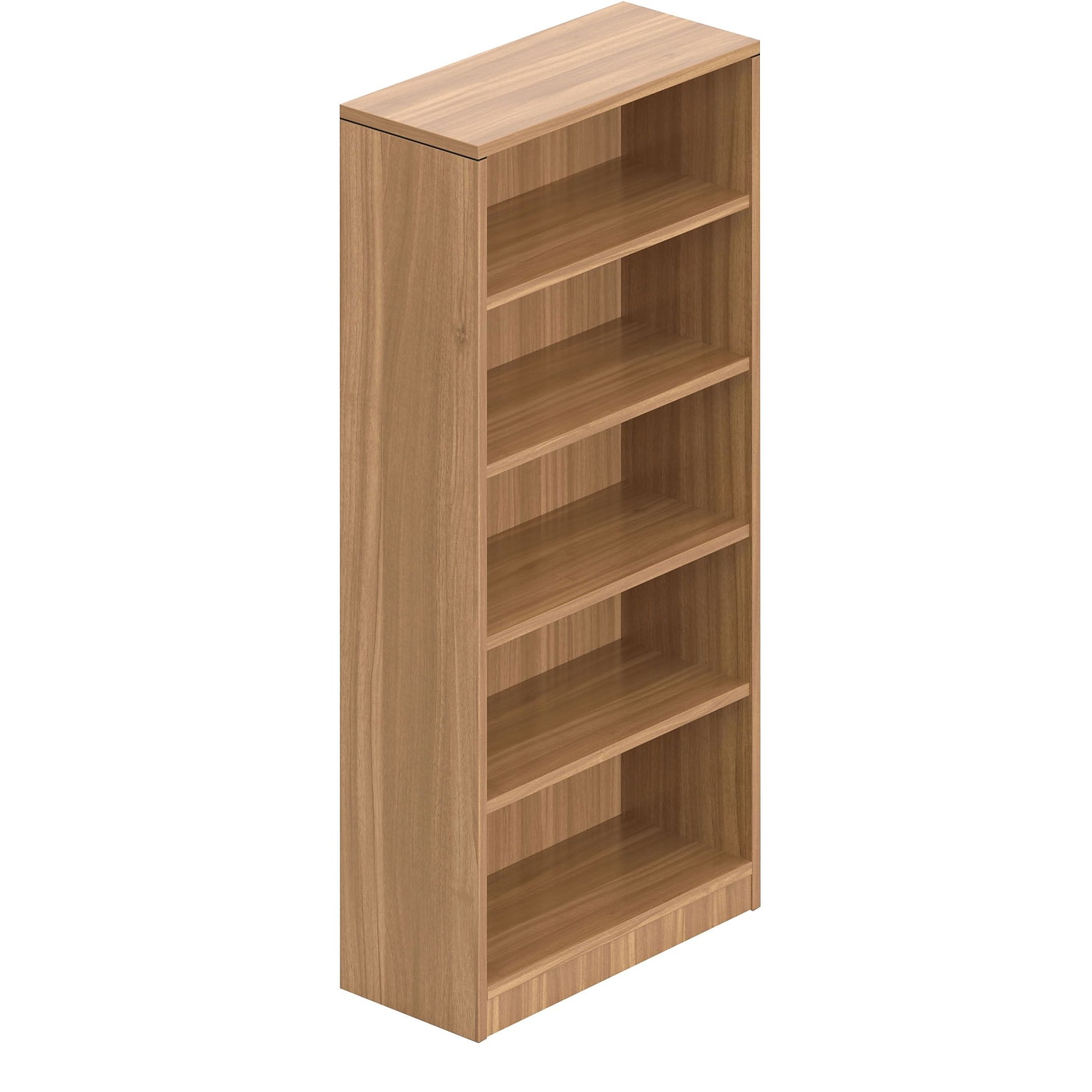Offices to Go Superior Laminate 71H 4-Shelf Bookcase with Adjustable Shelves, Autumn Walnut (TDSL71BC-AWL)