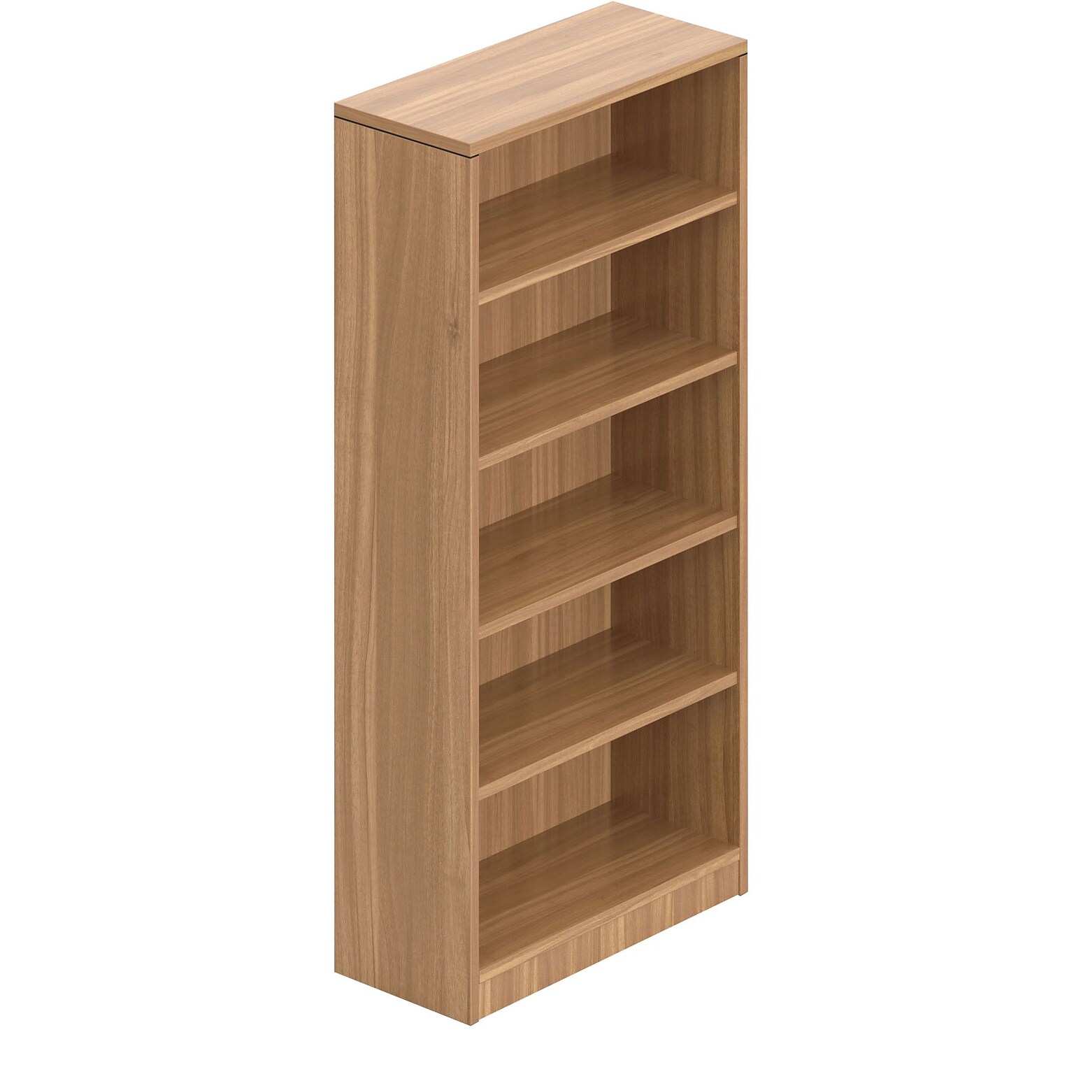 Offices to Go Superior Laminate 71H 4-Shelf Bookcase with Adjustable Shelves, Autumn Walnut (TDSL71BC-AWL)