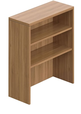 Offices To Go Superior Laminate 36H Table Top Bookcase, Autumn Walnut Laminate