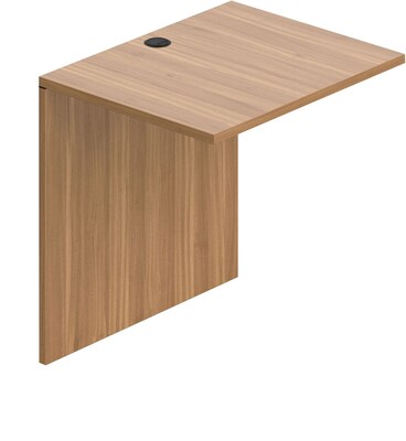 Offices To Go Superior Laminate 30 Flush Bridge, Autumn Walnut Laminate