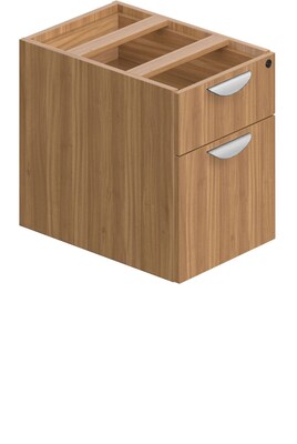 Offices To Go Superior Laminate 22D Hanging Box/File Pedestal with Lock, Autumn Walnut Laminate