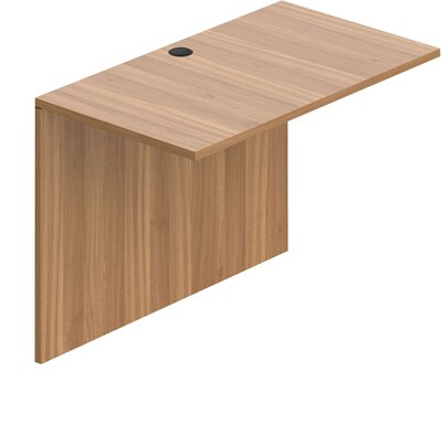 Offices To Go Superior Laminate 42 Flush Bridge, Autumn Walnut Laminate