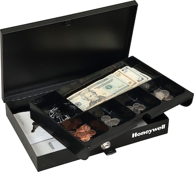 Honeywell Low Profile Cash Box, 6 Compartments (6212)
