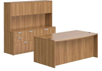Offices To Go Superior Laminate Office Collection, Autumn Walnut