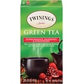 Twinings® Green, Pomegranate, Raspberry & Strawberry Tea Bags, 25/Box