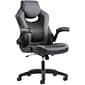 Sadie Racing Style Bonded Leather Gaming Chair, Black/Gray (BSXVST911)