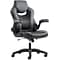 Sadie Racing Style Bonded Leather Gaming Chair, Black/Gray (BSXVST911)