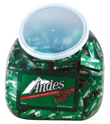 Andes Creme de Menthe Thins, 240 Piece Tub