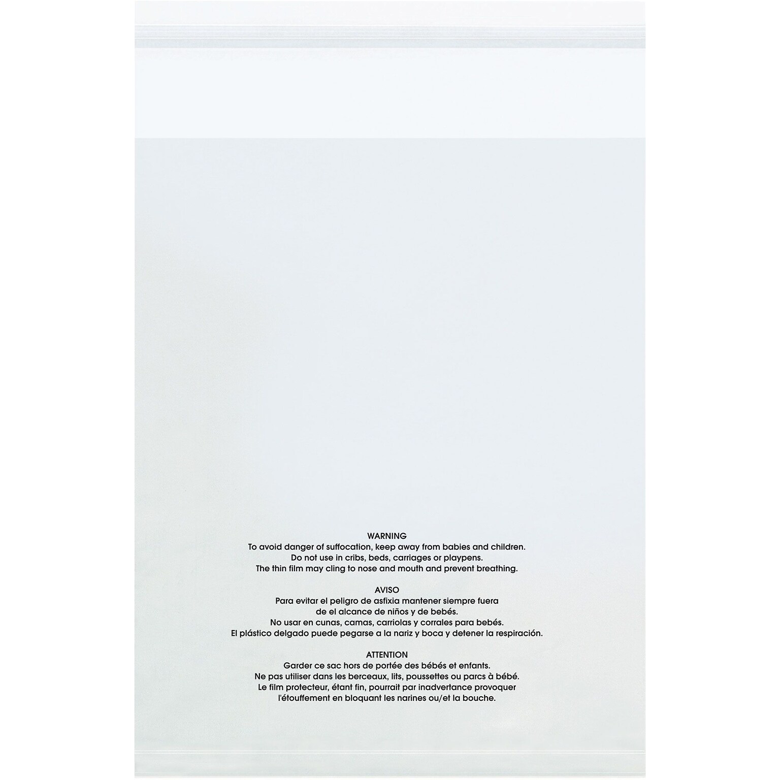9 x 12 Reclosable Poly Bags, 1.5 Mil, Clear, 100/Carton (PMV091215100)