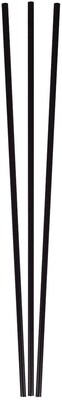 Berkley Square® Unwrapped 8" Round Stirrer, Sipper Straws, Black, 500/Pack (1241207)