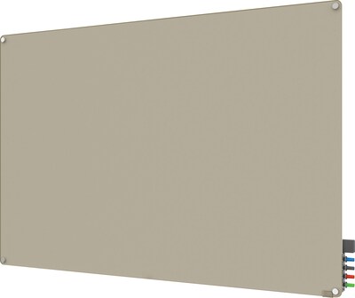 Ghent® Harmony Magnetic Glass Markerboard With Round Corner, Gray, 2 x 3 (HMYRM23GY)