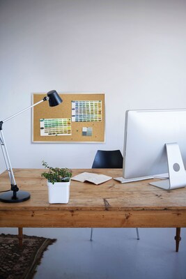 Ghent Cork Bulletin Board, Aluminum Frame, 4' x 12' (AK412)