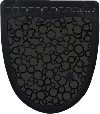 Fresh Products P-Shield Urinal Safety Mat, 22.25 x 22.625, Black, 6/Carton (PSUMF00)