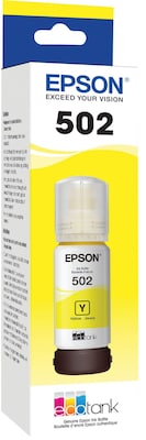 Epson T502 Black, Cyan, Magenta, Yellow Standard Yield Ink Bottles, 4/Pack