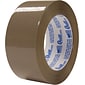 Quill Brand® Medium-Duty Natural Rubber Packing Tape, 2.3 Mil, 2" x 110 yds., Tan, 6/Pack, (C601/90508TN)
