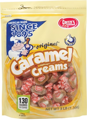 Goetze's Candy 3 Lbs. Caramel Creams Resealable Bag