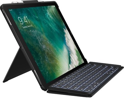 Logitech Slim Combo for iPad Pro (1st and 2nd generation), Black (920-008432)