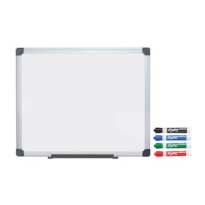 FREE 4-Color Dry Erase Marker Set When You Buy Quill Brand® Value Melamine Dry Erase Board; 3 x 4