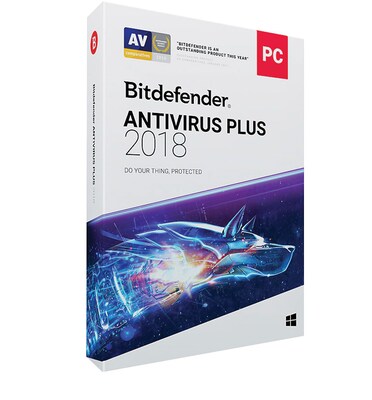 Bitdefender Antivirus Plus 2018 3 Users 1 Year for Windows (1-3 Users) [Download]